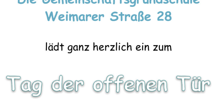 Anmeldung zum Tag der offenen Tür 2021