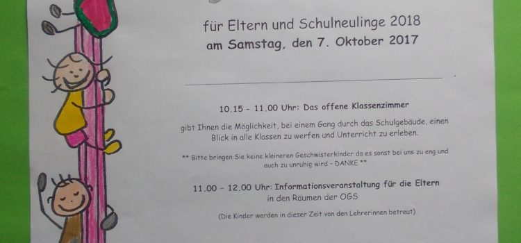 Einladung zum Tag der offenen Tür am 07. Oktober